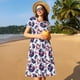 thumbnail image 4 of Disketp record rock music Skull para Vestido de Manga Corta para Mujeres, Vestidos de Verano para Mujeres, Casual y Holgado para la Playa, 4 of 6