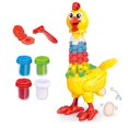 thumbnail image 2 of Juguete de pollo de arcilla para apretar (3 modos), poniendo huevos, descomprimir pollo, juguete de plástico para niños y adultos, 2 of 5