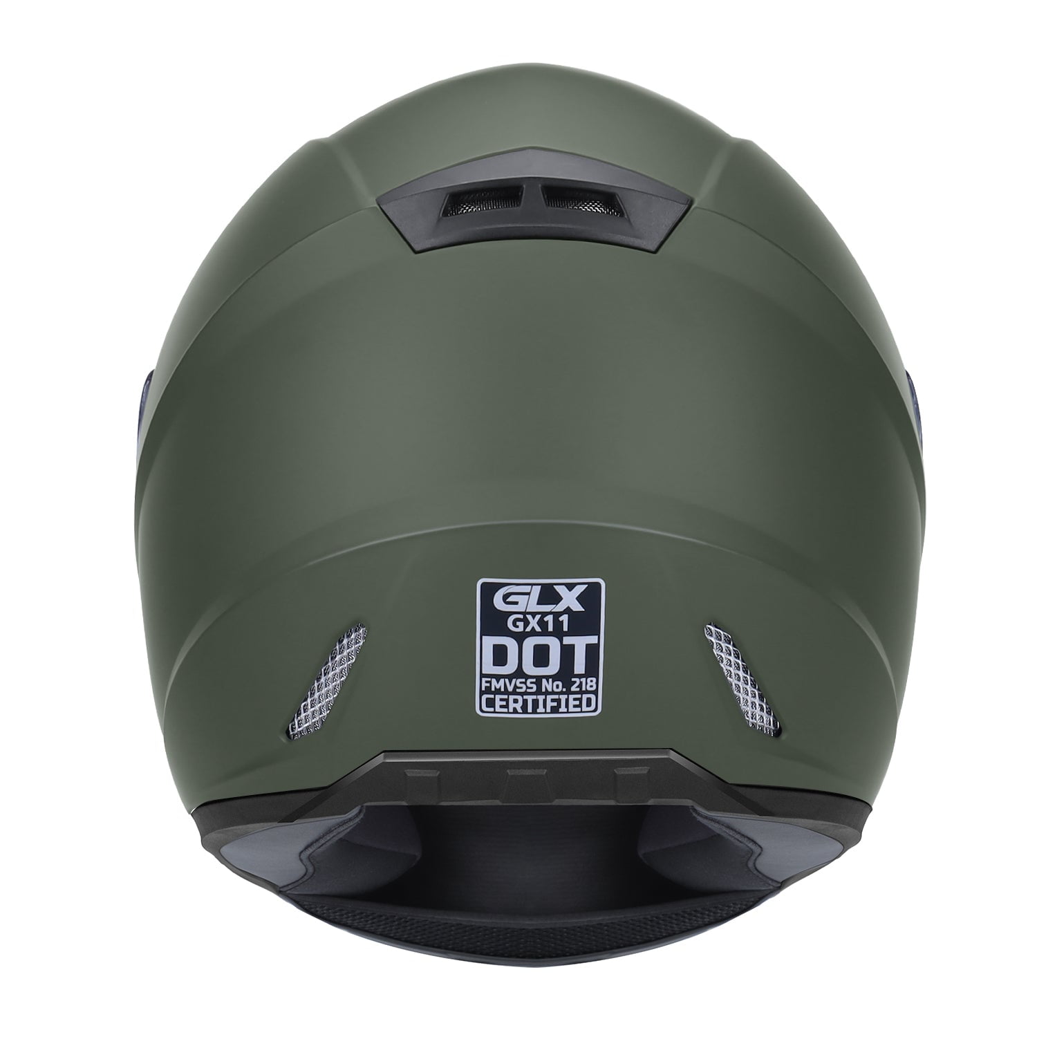 GLX GX11 Compact Motorcycle Helmet - Camo, Small - Full Face w/ Tinted Visor, DOT Approved