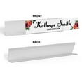 thumbnail image 2 of Printtoo Personalized Desk Name Plate Pretty Floral Custom Acrylic Office Desk Name Plate Accessory 2x8 Inches, 2 of 5