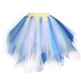 thumbnail image 2 of Women Tulle Skirts High Waisted Sheer Mesh Fairy Layered Ruffle Skirt Cute Puffy Skirt, 2 of 3