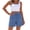 Blue, variant on Shorts Womans Women's Checkered Double Pocket Shorts Loose Sporty Elasticated Side Pocket Drawstring Elastic Waist Shorts