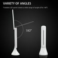 thumbnail image 4 of LED Desk Lamp,Folding Eye-Caring Table Lamp, Touch Dimmer Control, Adjustable Dimmable Office Study Computer Desk Lamp,3 Brightness Light,18 Energy-Saving LED, Protable Lamp for Reading,White, 4 of 5