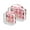 Flowers Pink Bloom Pattern, variant on Clear Makeup Bags with Handle Large Opening 2 Pack Set Toiletry Bag Quart Size Bag, for Women Man Traveling Travel Essentials, Toiletries and Other. Valentine's Pink Roses Bloom