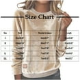 thumbnail image 4 of QATAINLAV Brown Womens Velvet Shirts Casual Crewneck Long Sleeve Shirts Solid Color Pullover Sweatshirts Athletic Tops M, 4 of 7