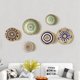 thumbnail image 2 of Decoración de pared para sala de estar, cestas de mimbre con estilo bohemio, cestas tejidas para colgar en la pared, cestas de algas para decorar la pared, cestas decorativas para el hogar, 2 of 7