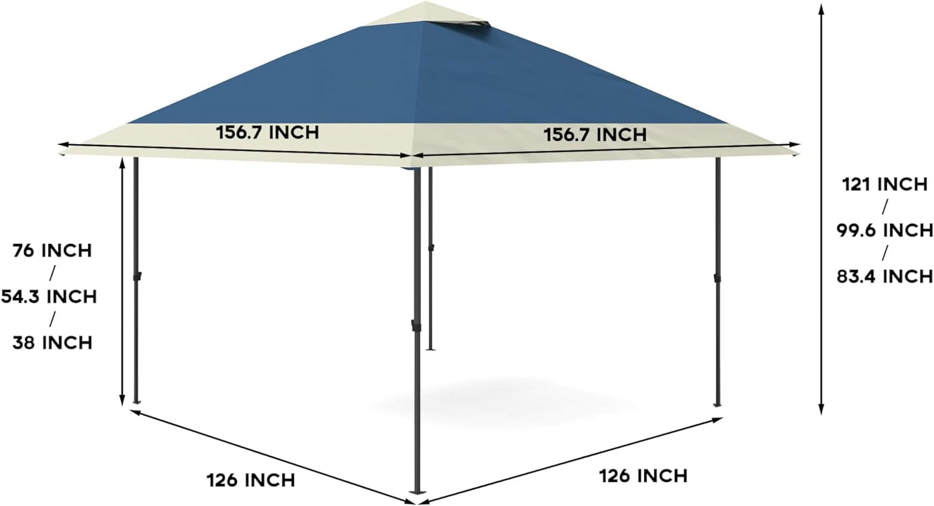 WPOND 13' x 13' Outdoor Canopy Gazebo, Waterproof and UV Protection