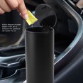 thumbnail image 3 of Haofy Aluminum Alloy Car Ashtray Trash Can, Push Type Lid, Multifunction Mini Garbage Container for Outdoor Travel, 3 of 8