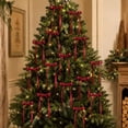 thumbnail image 5 of Christmas Tree Bows 12Pcs Christmas Ribbon Bow Ornaments for Tree Wreath Garland Gift Wrapping Holiday Decorations,5.9X3.14In Wine, 5 of 6