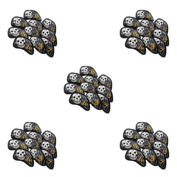 Naiovety 10Pcs PU Leather Waterproof Iron Club Golfer Gift Protector Covers Golf Head Type2 NO2