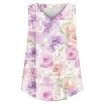 thumbnail image 3 of GERsome Womens Floral Tank Tops Sleeveless V Neck Loose Fit Flowy Tee Shirts Summer Tank Blouses for Women S-3XL, 3 of 5