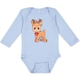 thumbnail image 3 of Inktastic Cute Christmas Reindeer with Christmas Lights Boys or Girls Long Sleeve Baby Bodysuit, 3 of 5
