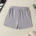 thumbnail image 4 of Yammkia Girls Basketball Shorts And Pants Toddler Boys Girls Cotton Running Athletic Shorts Kids Summer Casual Fashion Soccer Shorts for 3-4 Years,GY2, 4 of 4