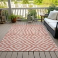thumbnail image 6 of Addison Rugs Chantille Indoor/Outdoor Transitional Geometric Salmon Washable Rectangle Rug, 8' x 10', 6 of 6