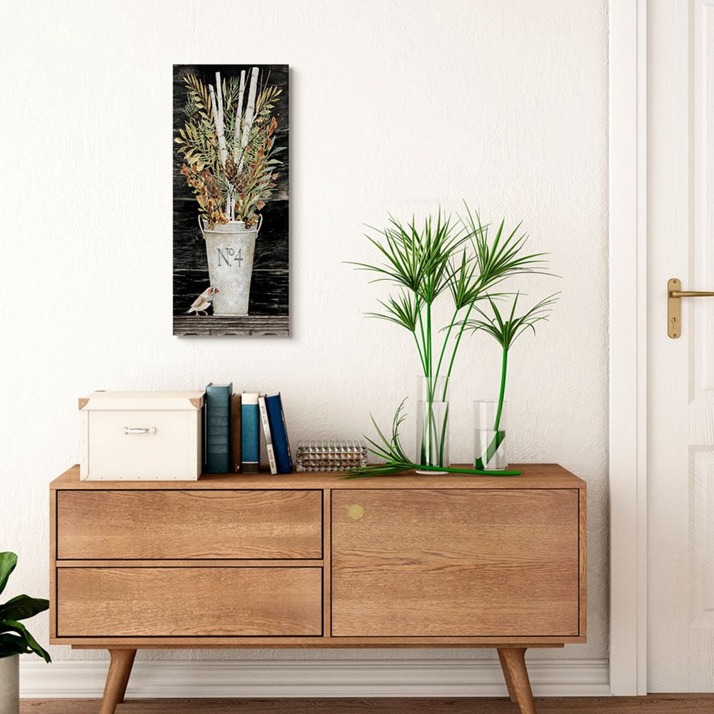 Stupell Industries Rustic Forest Greenery Bouquet with Bird Detail Canvas Wall Art Design by Cindy Jacobs