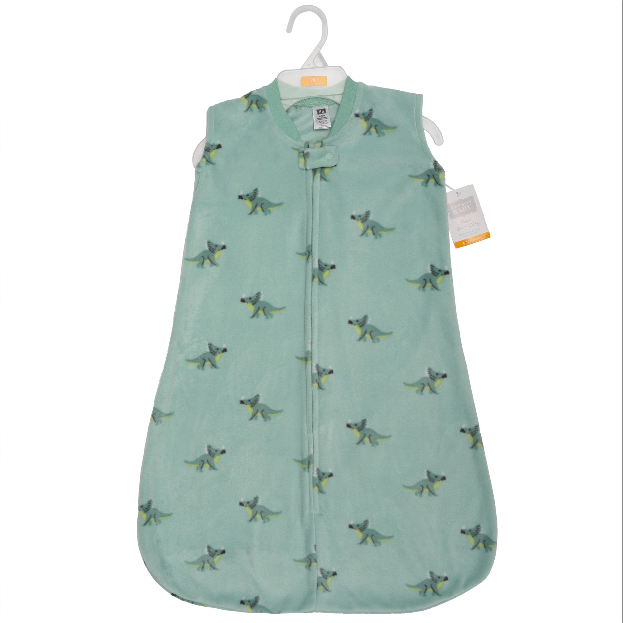 Hudson Baby Infant Boys Fleece Sleeping Bag, Sack, Blanket, Small Dino Friends, 6-12 Months