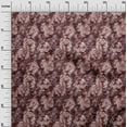 thumbnail image 3 of oneOone Polyester Spandex Maroon Fabric Asian Batik Floral Sewing Material Print Fabric By The Yard 56 Inch Wide, 3 of 4