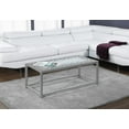 thumbnail image 1 of Monarch Specialties Coffee Table, Accent, Cocktail, Rectangular, Living Room, 42" L, Blue Tile, Grey Metal, Transitional, 1 of 4
