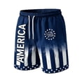 thumbnail image 2 of Dwelliawo 1776-2026 250th Anniversary USA Men Shorts American Flag 4th of July Shorts Men Patriotic Men's Beach Shorts with Pocket Dark Blue 5XL, 2 of 5