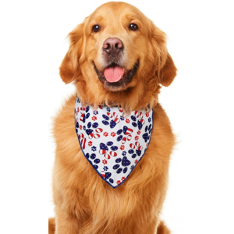 Odi Style 4th of July Dog Bandana American Flag Dog Bandanas for