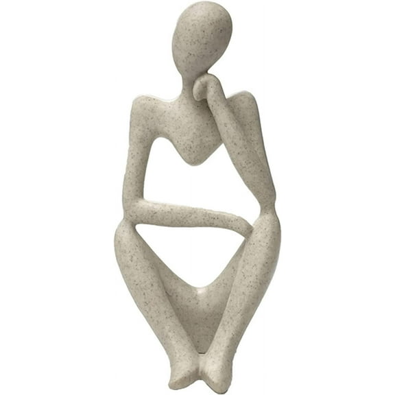 Sandstone Resin Thinker Style Abstract Sculpture Statue Collectible Figurines Décor