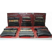 Wowtoyz Classic Model Train Sets Ready to Run Toddler with Steam Plastic, Muticolor, 14 Pcs