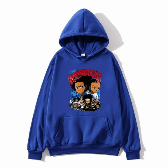 The Boondocks Hoodies Anime Merch Men Woman Hip Hop Autumn Winter Sweatshirt Hoody Fashion Tops