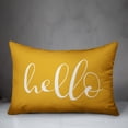 thumbnail image 2 of Creative Products Hello Script Yellow 14x20 Indoor / Outdoor Pillow, 2 of 2