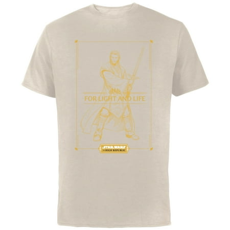 Star Wars The High Republic Stellan Gios For Light and Life - Short Sleeve Cotton T-Shirt for Adults - Customized-Natural