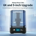 thumbnail image 3 of Photon Mono X 6Ks Resion 3D Printer with 9.1 inch 6K Monochrome Exposure Screen Curing Resin Box with Upgraded LightTurbo Matrix Light Source and Dual-linear Z- Rail 20x19.5x12.2cm Large, 3 of 6