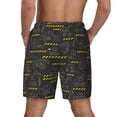 thumbnail image 4 of Daiia Retro Excavator Mens Swim Trunks Swim Shorts Quick Dry Swim Shorts with Mesh Lining Pockets-Medium, 4 of 9