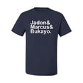 thumbnail image 2 of Wild Bobby, Jadon & Marcus & Bukayo, Sports, Men Graphic Tee, Navy, Large, 2 of 5