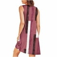 thumbnail image 5 of Sakmal Sleep Tanks Moomoo Nightgowns for Women with Pockets Pleated Nightshirt Sleeveless Red Sleep Tanks, 5 of 7