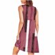thumbnail image 5 of Camisón sin mangas con bolsillos y estampado para mujer, camisón plisado con cuello redondo, vestido de poliéster para mujer, 5 of 7