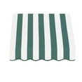 thumbnail image 2 of Awntech 4.375 ft San Francisco Fixed Awning Acrylic Fabric, Forest/White Stripe, 2 of 2