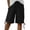 Black, variant on Cotton Capris for Women Knee Length Drawstring Waist Pockets Shorts Tie Side Bottoms Summer Lounge Streetwear Capri Pants Red XL