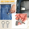 thumbnail image 2 of Decodeary Wide Application For Keychain Pill Holder Pills Safe Anywhere Silver Compact, 2 of 6