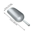 thumbnail image 2 of Troglfold Ice Scoop Scoops Dry Bin Scoop Utility Scoop Small Metal,7.36"X2.24"X1.42", 2 of 11