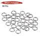 thumbnail image 4 of 60pcs Anillos Divididos de Pesca de Acero Inoxidable 5# 33kg Anillo de Señuelo para Agua Salada y Dulce, 4 of 6