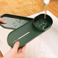 thumbnail image 4 of Inteprter Estante para fregadero, soporte de esponja lavable desmontable, soporte de cepillo a prueba de humedad, contenedor de almacenamiento, Cocina y Comedor Verde Inteprter HA012607-02B, 4 of 6