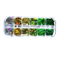 thumbnail image 4 of Vogacara Conjunto de calcomanías de Festival para mujer, copos de purpurina para uñas de hoja verde, accesorios, decoraciones, accesorios de manicura, Type2 NO2 Vogacara CBP330632, 4 of 5