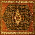 thumbnail image 1 of Ahgly Company Indoor Square Persian Yellow Traditional Area Rugs, 6' Square, 1 of 4