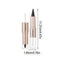 thumbnail image 3 of 2 in 1 Dual-Ended Lip Liner Lipstick & Gloss Kit, Nude Peach Juicy Lip Mirror Effect, Velvet Matte Lip Liner Smooth Buildable Glass Quick Fuller Lip Plumping Set for Women, 3 of 6