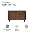 thumbnail image 6 of Sam's Pets Becky 24.5" Brown Cat Tree End Table, 6 of 9