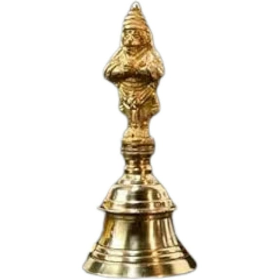 Fashtales Brass Pooja Bell Garuda Gold Religious for Home & Office Temple