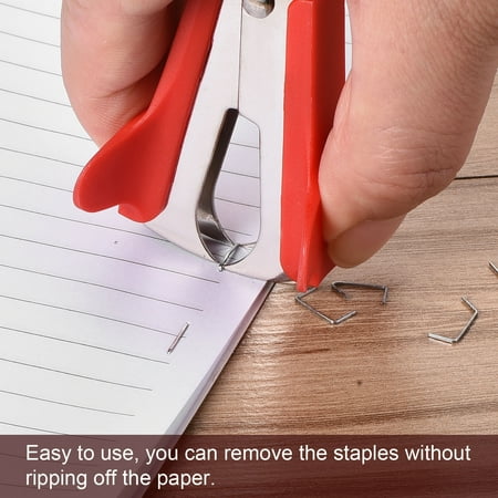 Uxcell Staplers Puller Steel Jaw Office Home Staple Remover Tools, Black Red 4 Pack