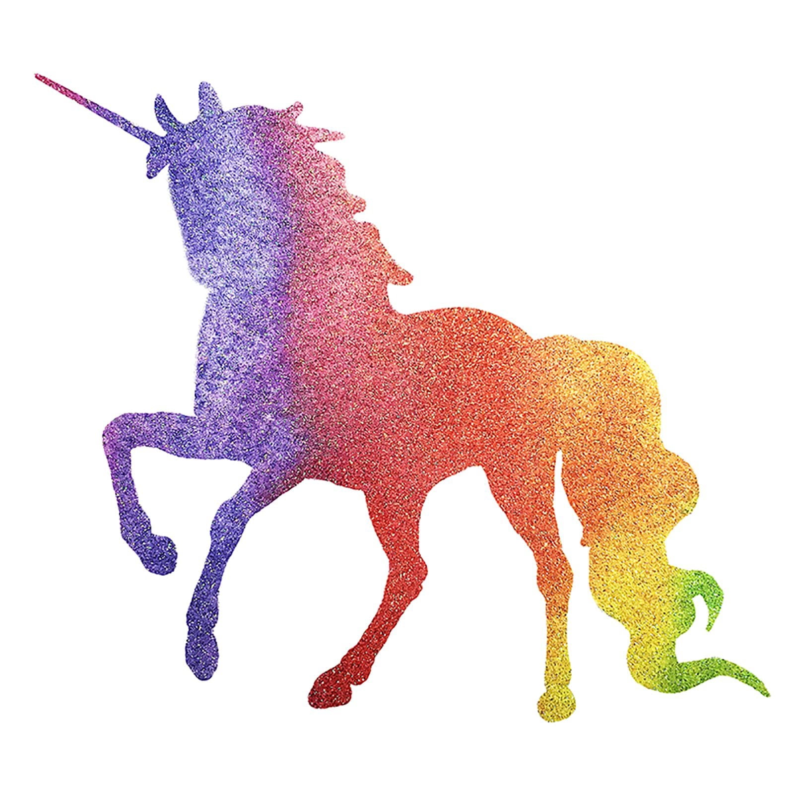 HT-Printable Glitter Iron On Heat Transfer Vinyl 13.3" x 25 Yards Rainbow - for T-Shirt, DIY Fabric Crafts, Cutter Machine, Heat Press Machine