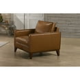 thumbnail image 5 of New Classic Furniture Caspar Leather Upholstered Accent Chair in Caramel Brown, 5 of 6