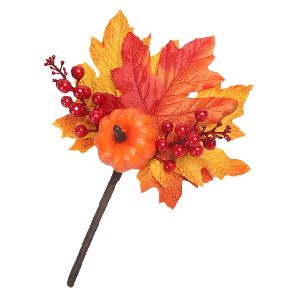 Hojas de arce artificiales de otoño, follaje falso para decoración de Halloween B