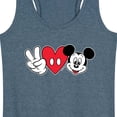 thumbnail image 3 of Mickey & Friends - Peace Love Mickey - Women's Racerback Tank Top, 3 of 5